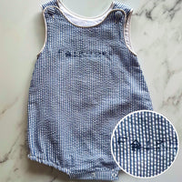 Seersucker Bubble Romper