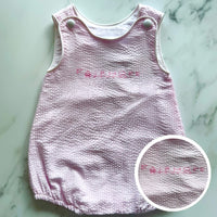 Seersucker Bubble Romper