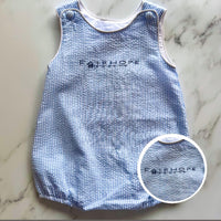 Seersucker Bubble Romper