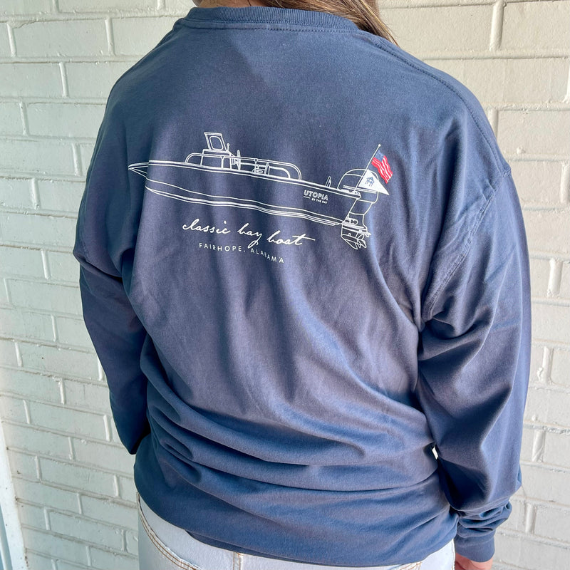 Long Sleeve Whaler Boat Tee