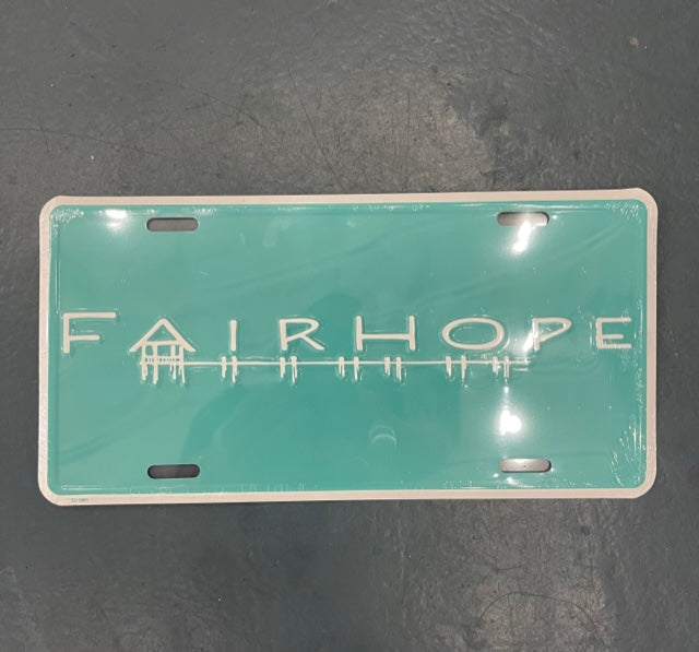 Fairhope Aqua Car Tag